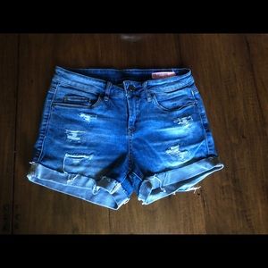 [BLANKNYC]  blue Ripped shorts💙